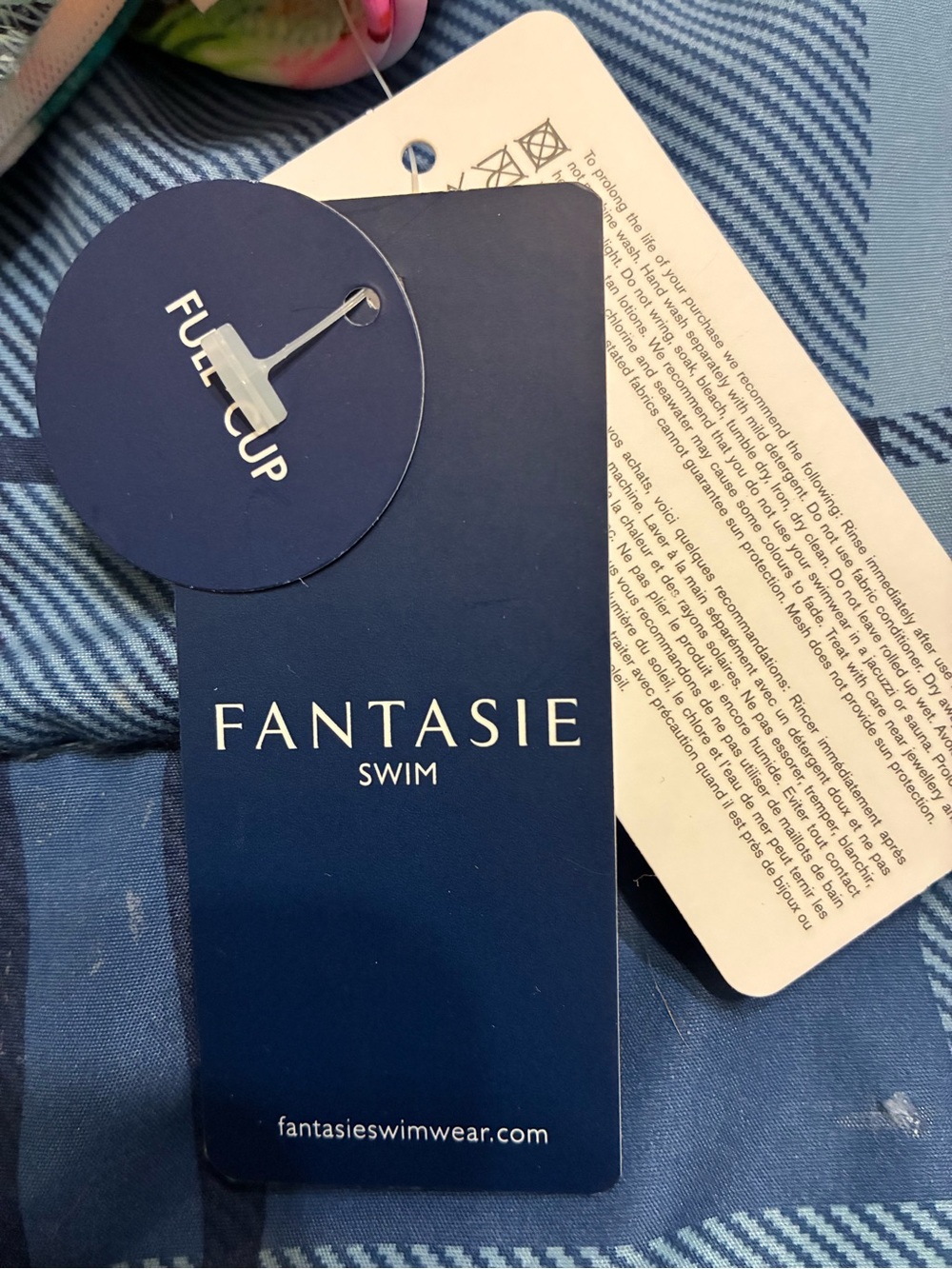 NWT Fantasie Women's Paradiso Underwire Gathered Full Cup Bikini Top 32DD - Picture 2 of 7